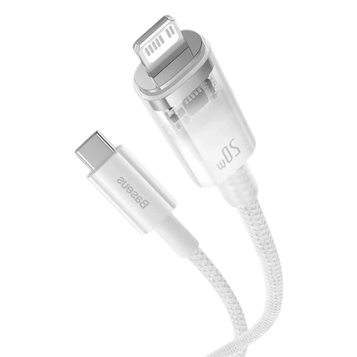 Cáp Sạc Nhanh Tự Ngắt Baseus Explorer Series Type - C To Lightning 20W 2M - Tím