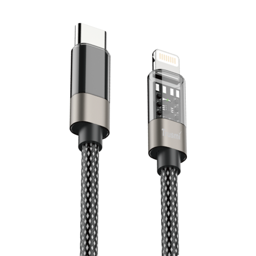 Cáp Trusmi Usb - C To Lightning Led Rainbow Pd 20W Dài 1M - Cũ