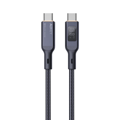 Cáp Aukey Cb - Mcc101 C - C Bọc Dù Màn Hình Lcd 100W 1M