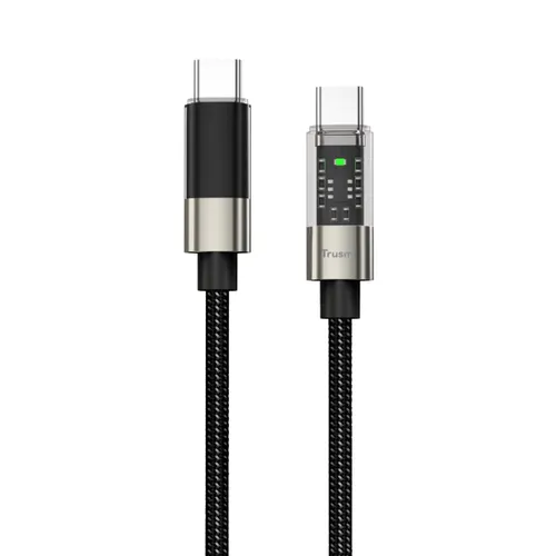 Cáp Trusmi Usb - C To Usb - C Led Rainbow 60W Dài 1M