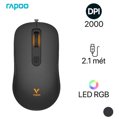 Chuột Gaming Rapoo V16 Rgb 12000 Dpi