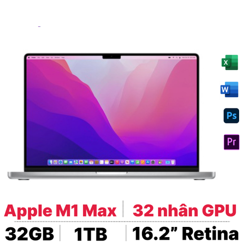 Macbook Pro 16 M1 Max 10 Cpu - 32 Gpu 32Gb 1Tb 2021 | Chính Hãng - Đã Kích Hoạt