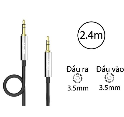 Cáp Âm Thanh Bọc Nylon Anker 3.5Nm Dài 2.4M
