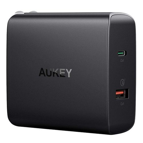 Củ Sạc Aukey Pa - D1 2 Cổng Usb 12W Type - C Power Delivery 30W