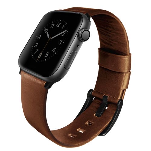 Dây Đeo Apple Watch Uniq Mondain Genuine Leather 45/44/42Mm 