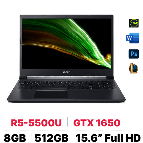 Laptop Acer Gaming Aspire 7 A715 - 42G - R6Zr Nh.qaysv.003 - Cũ Trầy Xước