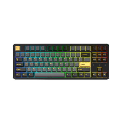 Bàn Phím Cơ Không Dây Dareu Ek87 Pro Rgb Black - Golden