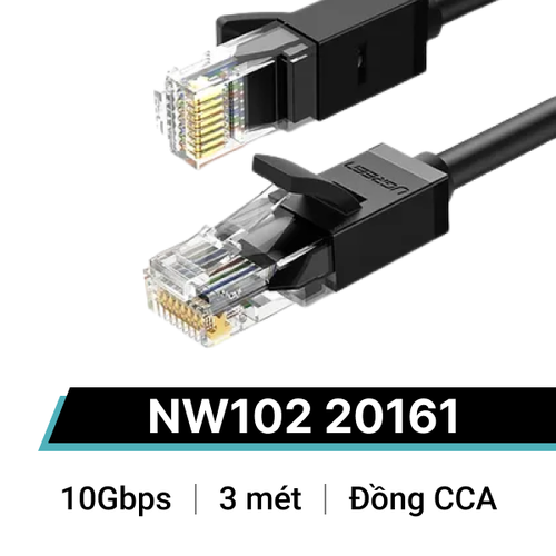 Cáp Mạng Ugreen Cat6 Nw102 20161 3M