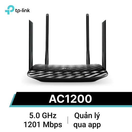 Router Wi - Fi Gigabits Mu - Mimo Băng Tần Kép Ac1200 Tp - Link Archer C6 