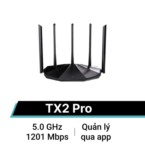 Router Wifi 6 Gigabit Băng Tần Kép Tenda Tx2 Pro