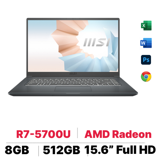 Laptop Msi Modern 15 A5M 237Vn - Cũ Trầy Xước 