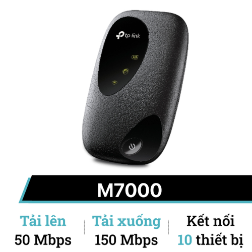 Thiết Bị Phát Wifi Di Động 4G Lte Tp - Link M7000 - Cũ