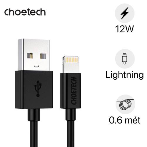 Cáp Lightning Choetech 0.6M