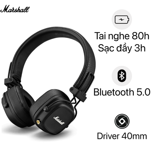 Tai Nghe Bluetooth Chụp Tai Marshall Major 4 - Cũ