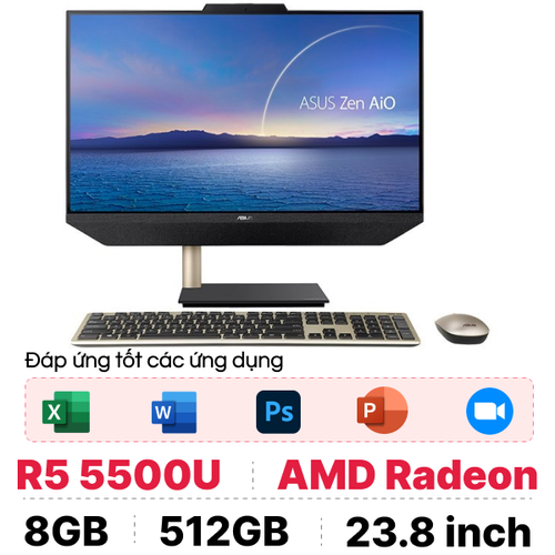 Máy Tính Để Bàn All In One Văn Phòng Asus M5401Wuat 