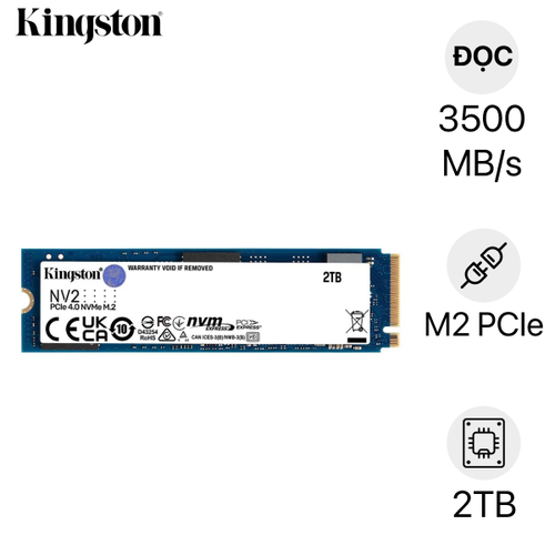 Ổ Cứng Ssd Kingston Nv2 M.2 Pcie Gen4 Nvme 2Tb Snv2S/2000G