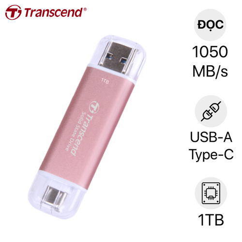 Ổ Cứng Di Động Ssd Transcend Esd310P 1050Mb/S 1Tb