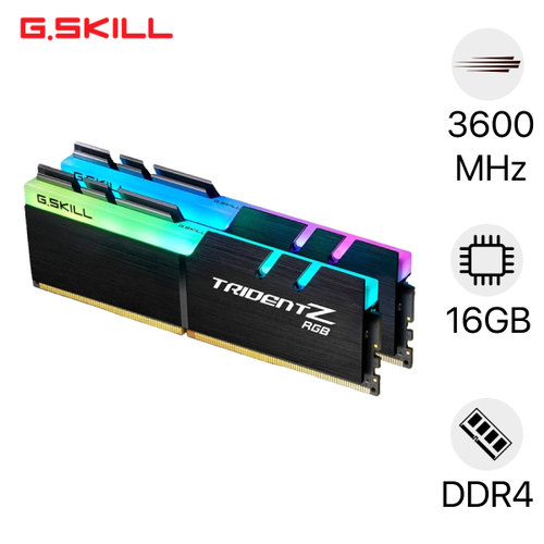 Ram Pc G.skill Trident Z Rgb 16Gb 3600Mhz Ddr4 (8Gbx2) F4 - 3600C18D - 16Gtzr