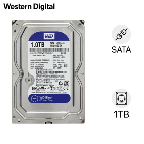 Ổ Cứng Hdd Wd Blue 1Tb Wd10Ezex