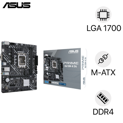 Mainboard Asus Prime H610M - K D4