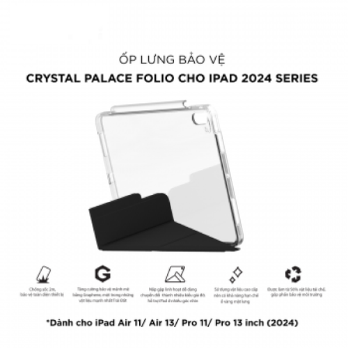 Ốp Lưng Ipad Pro 11 2024 Zagg Crystal Palace Folio