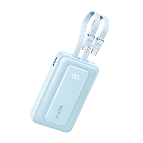 Pin Sạc Dự Phòng Anker Zolo 10000Mah 35W 1A1C Tích Hợp 2 Cáp Type - C A1680