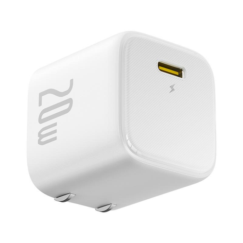 Sạc Baseus Cube 1C 20W Chân Cn Gập (Kèm Cáp C - L 20W Dài 1M) 