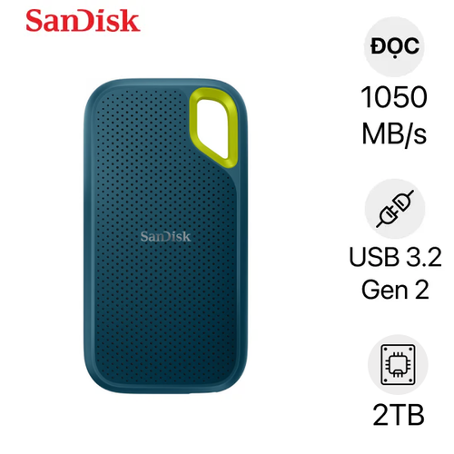 Ổ Cứng Di Động Ssd Sandisk E61 Extreme V2 Monterey 2Tb