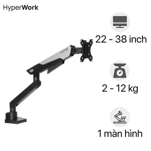 Giá Treo Màn Hình Hyperwork Alpha Pro Gma02 22 - 38 Inch