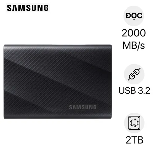 Ổ Cứng Di Động Ssd Samsung T9 2000Mb/S 2Tb Mu - Pg2T0B/Ww