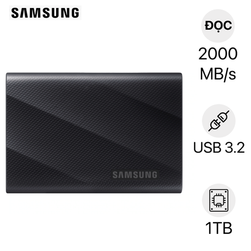 Ổ Cứng Di Động Ssd Samsung T9 2000Mb/S 1Tb Mu - Pg1T0B/Ww