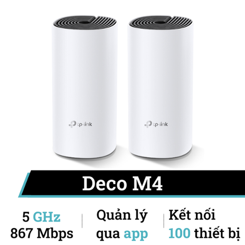 Hệ Thống Wi - Fi Mesh Cho Toàn Ngôi Nhà Ac1200 Tp - Link Deco M4