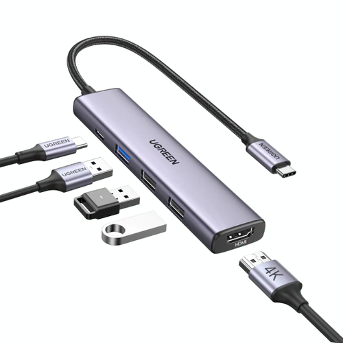 Hub Chuyển Đổi Ugreen Usb - C 5 In 1 Cm478 15495