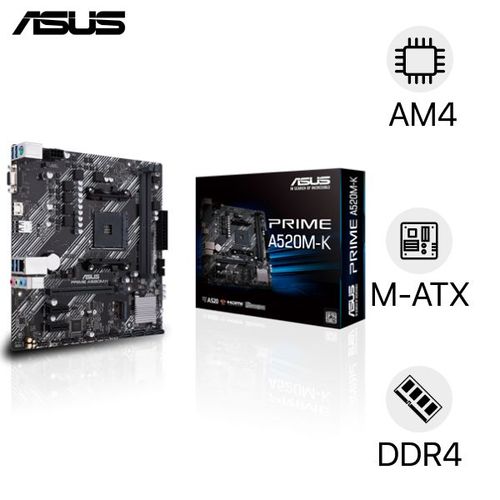 Mainboard Asus Prime A520M - K