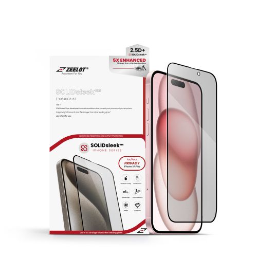 Dán Kính Cường Lực Màn Hình Iphone 16 Plus Zeelot Solidleek Privacy Chống Nhìn Trộm