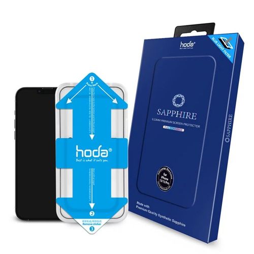 Dán Cường Lực Cho Iphone 13 / 13 Pro - Hoda Sapphire Full Cao Cấp (Có Kit Hỗ Trợ Dán)