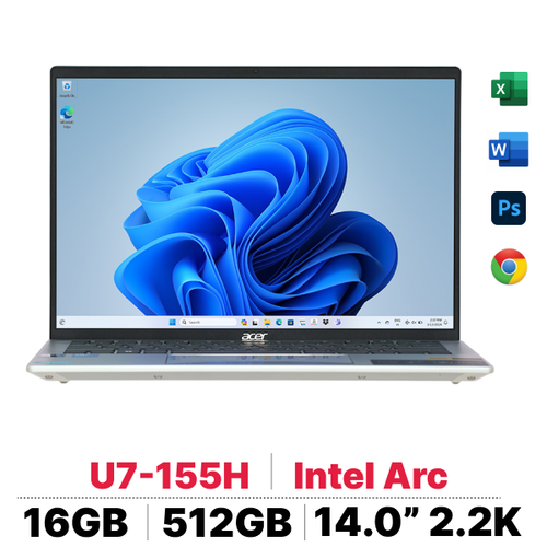 Laptop Acer Swift Go 14 Ai Sfg14 - 72 - 73Yv Nx.krksv.005 - Đã Kích Hoạt