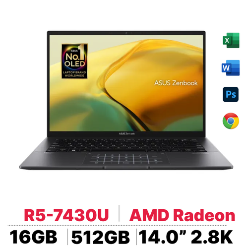 Laptop Asus Zenbook 14 Oled Um3402Ya - Km826W - Cũ Đẹp