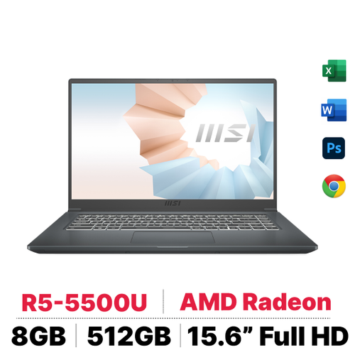 Laptop Msi Modern 15 A5M 236Vn - Cũ Đẹp