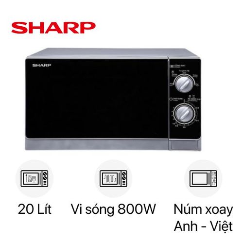 Lò Vi Sóng Cơ Không Nướng Sharp R - 203Vn - M 20L