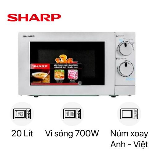 Lò Vi Sóng Cơ Không Nướng Sharp R - 209Vn - Sk 20L