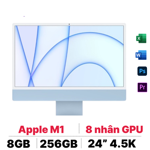Imac 24 2021 M1 8Gpu 8Gb 256Gb - Đã Kích Hoạt