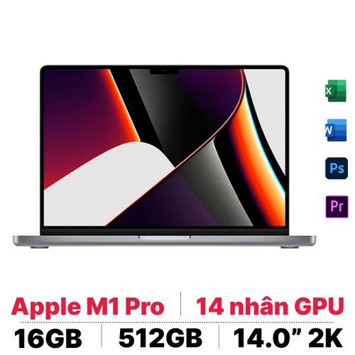 Macbook Pro 14 Inch 2021 M1 Pro 8 Cpu - 14 Gpu 16Gb 512Gb - Cũ Xước Cấn