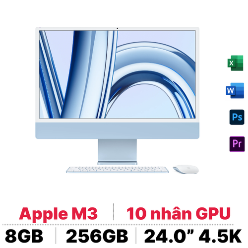 Imac M3 24 Inch 8Gb 256Gb 8Cpu 10Gpu - Cũ Đẹp