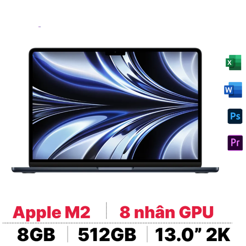 Apple Macbook Air 13 M2 8Cpu 8Gpu 8Gb 512Gb 2024 Sạc 35W - Chính Hãng Đã Kích Hoạt