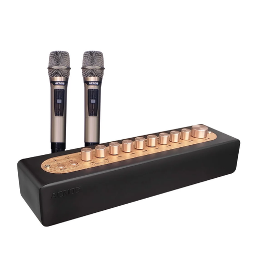 Mic Karaoke Acnos Mi30S 2 Mic Kèm Dây Vang - Cũ
