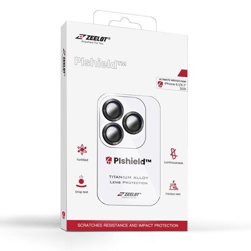 Miếng Dán Camera Iphone 13/13 Mini Zeelot Pishield Viền Màu