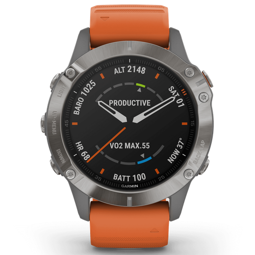 Đồng Hồ Thông Minh Garmin Fenix 6 Titanium - Cũ Trầy Xước