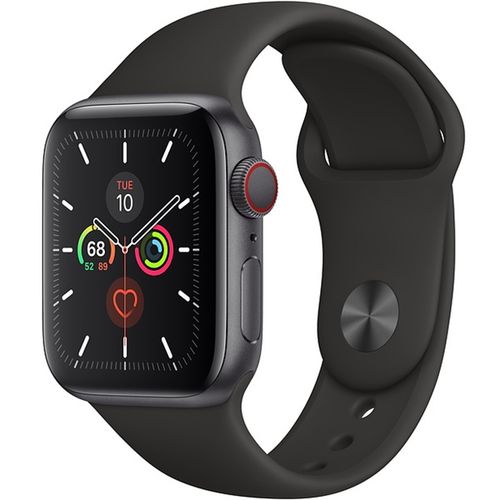 Apple Watch 5 44Mm (4G) Viền Nhôm Xám - Dây Đen Chính Hãng (Mwwe2) - Xước Cấn