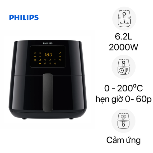 Nồi Chiên Không Dầu Philips Hd9280/90 6.2L